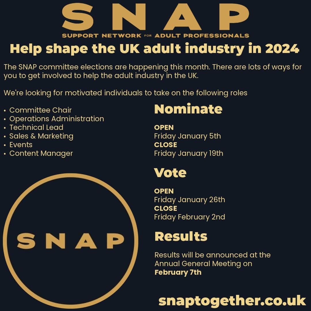 Help Shape The UK Adult Industry In 2024 SNAP Together   2024INSTAPOST 